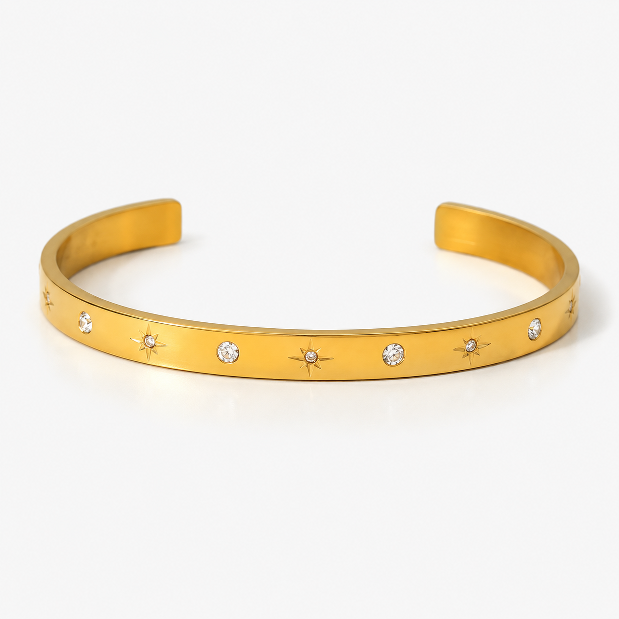 Star Gold Lab Grown Bangle