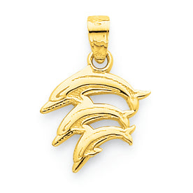 10K Gold Dolphin Charm
