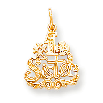 10K Gold #1 Sister Charm