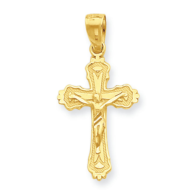 10K Gold Crucifix Pendant