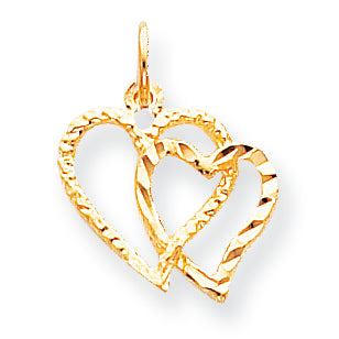 10K Gold Heart Charm