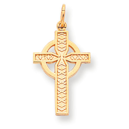 10K Gold Cross Charm