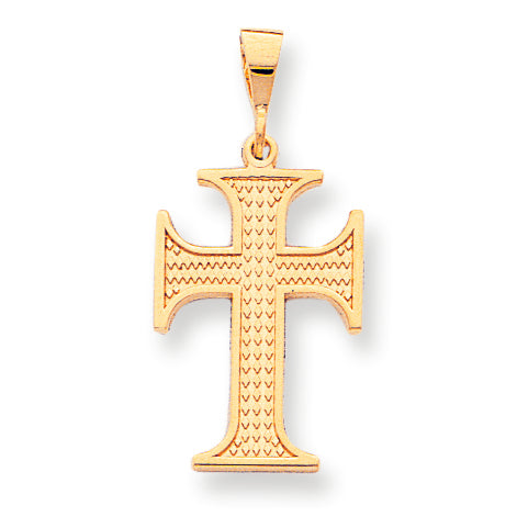 10K Gold Cross Charm