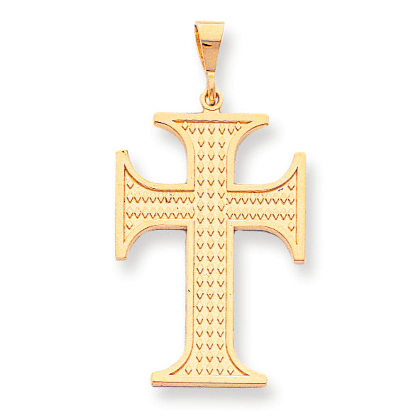 10K Gold Cross Charm