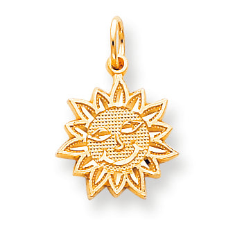 10K Gold SUN CHARM