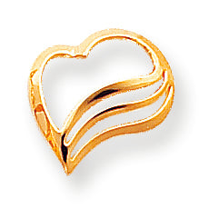 10K Gold Heart Charm