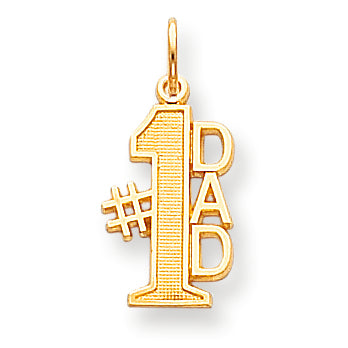 10K Gold #1 DAD CHARM