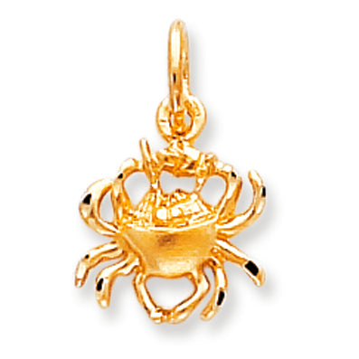 10K Gold CRAB CHARM