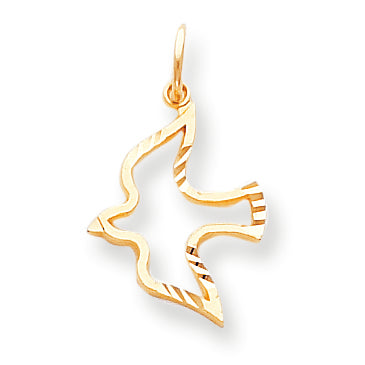 10K Gold DOVE CHARM