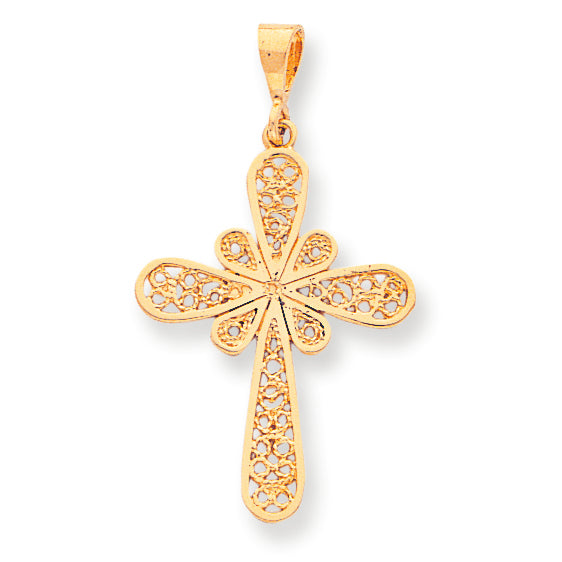 10K Gold Cross Charm