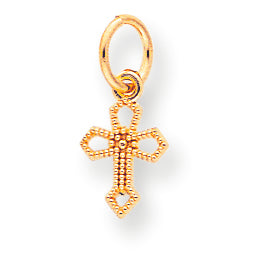 10K Gold Cross Charm