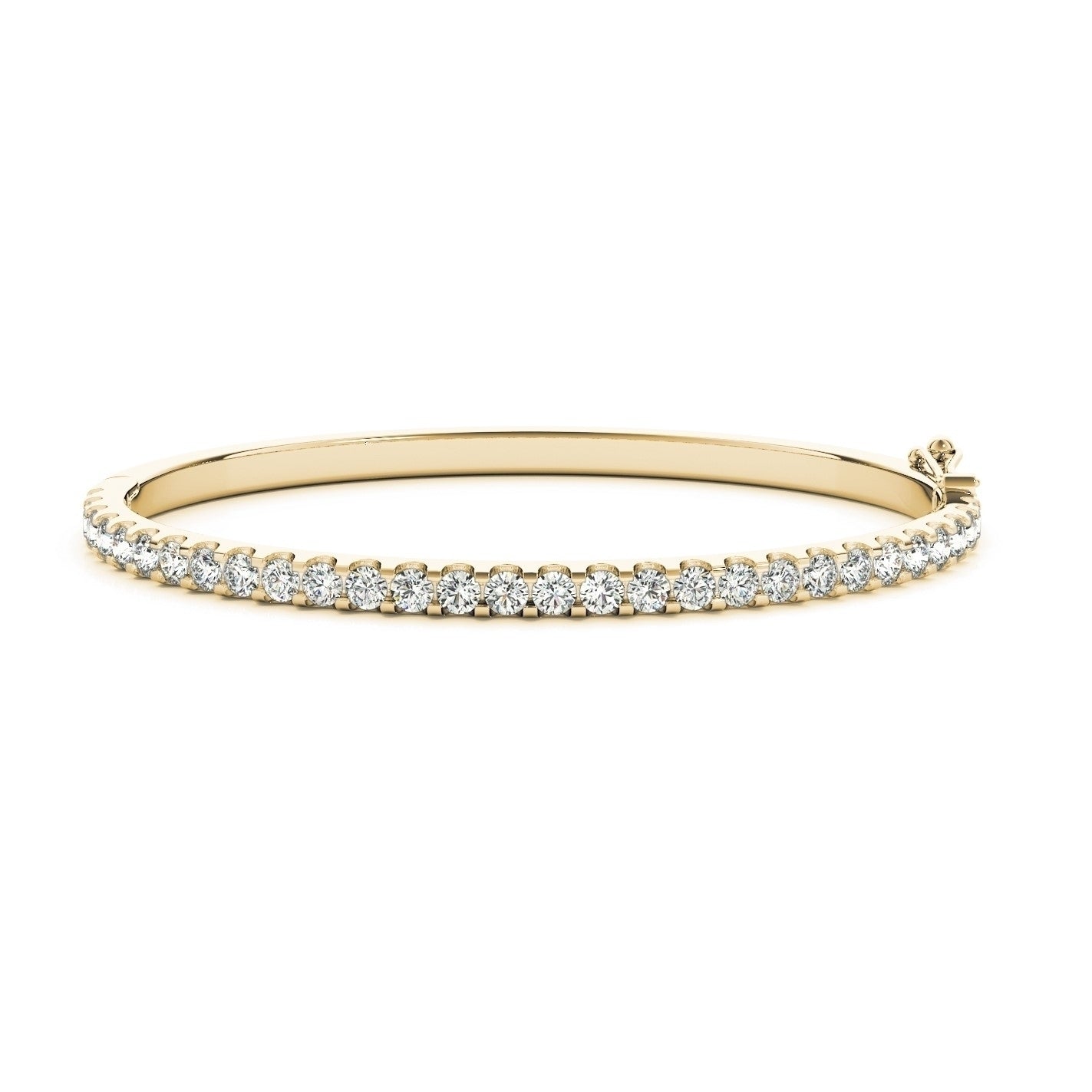Diamond Bangle Bracelet in 14k Yellow Gold (4.00 ct. tw. VS1-VS2 F-G)