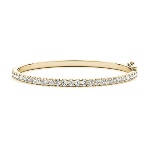 Diamond Bangle Bracelet in 14k Yellow Gold (4.00 ct. tw. VS1-VS2 F-G)