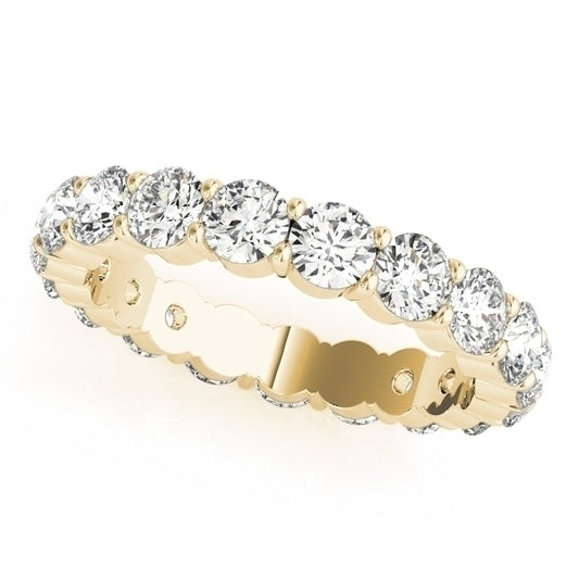 14k Yellow Gold Ladies 2.00CTW Common Prong Diamond Eternity Ring VS1-VS2 F-G