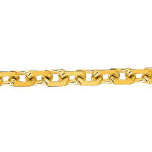 14K Solid Yellow Gold Cable Link Chain 3.1mm thick 24 Inches