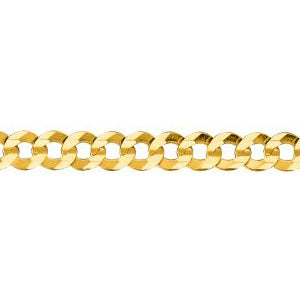 14K Solid Yellow Gold Comfort Curb Bracelet 4.7mm thick 8.5 Inches