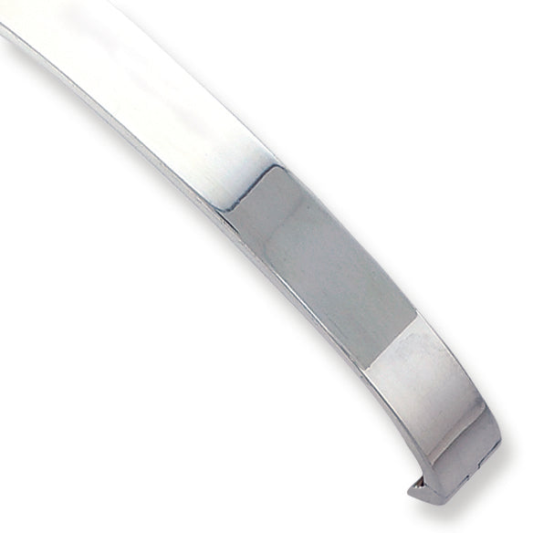 Sterling Silver 8.00mm Hinged Bangle