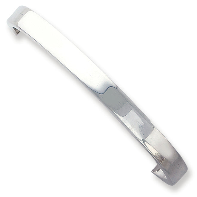 Sterling Silver 6.5mm Cuff Bangle