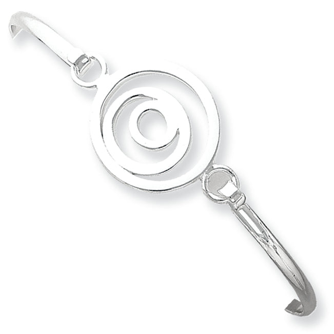 Sterling Silver Mutli-circle Bangle Bracelet