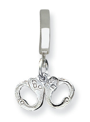 Sterling Silver Handcuffs Charm