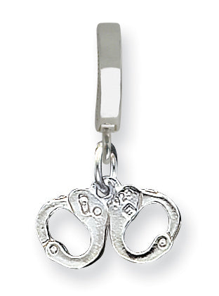 Sterling Silver Handcuffs Charm