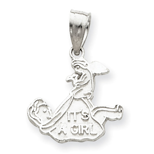 Sterling Silver It's A Girl Charm