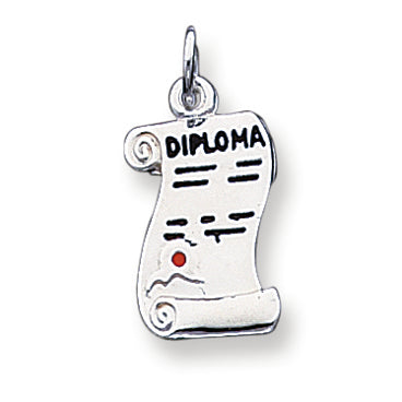Sterling Silver Diploma Charm