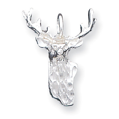 Sterling Silver Deer Head Charm