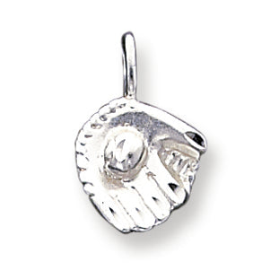 Sterling Silver Baseball Glove Charm