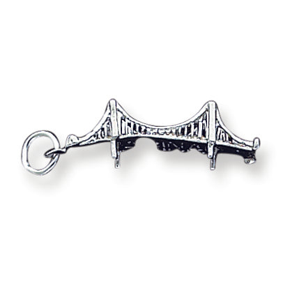 Sterling Silver Mackinac Bridge Charm