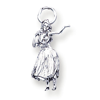 Sterling Silver Hula Dancer Charm