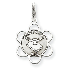 Sterling Silver Graduation Day Disc Charm