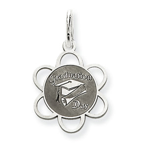 Sterling Silver Graduation Day Disc Charm