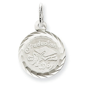 Sterling Silver Graduation Day Disc Charm