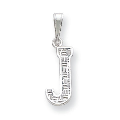 Sterling Silver Initial J Charm