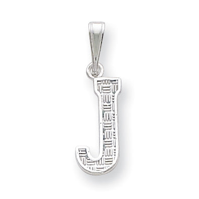 Sterling Silver Initial J Charm