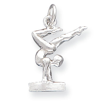 Sterling Silver Gymnast Charm