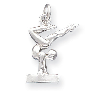 Sterling Silver Gymnast Charm