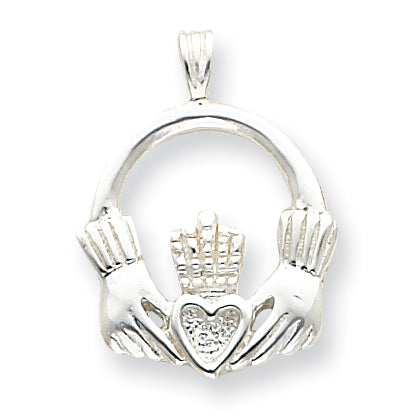 Sterling Silver Claddagh Pendant