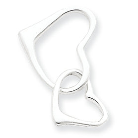 Sterling Silver Double Heart Pendant