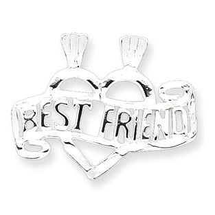 Sterling Silver Best Friend Break apart charm