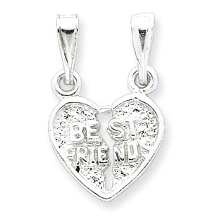 Sterling Silver Best Friends 2 piece Break apart