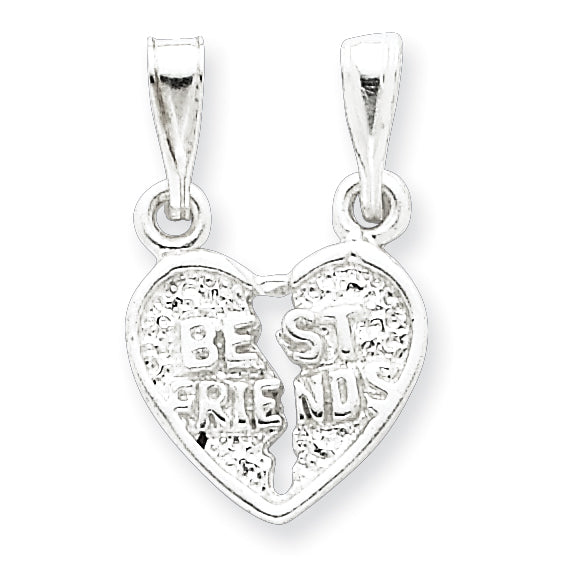 Sterling Silver Best Friends 2 piece Break apart