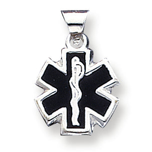 Sterling Silver Enameled Medical Charm