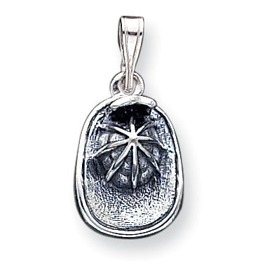 Sterling Silver Antiqued Fireman's Helmet Charm