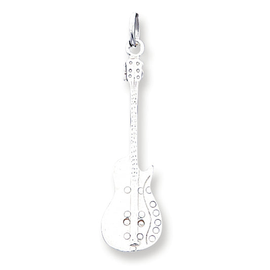 Sterling Silver Guitar Pendant