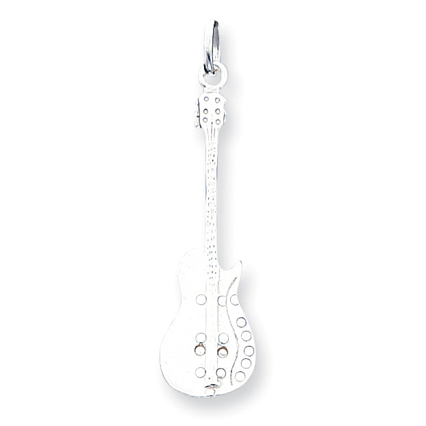 Sterling Silver Guitar Pendant