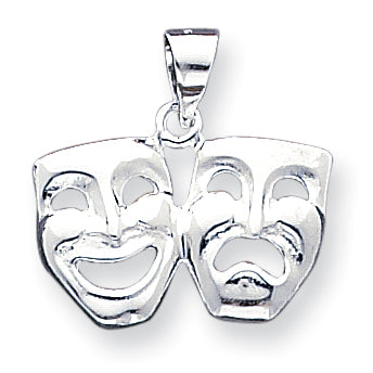 Sterling Silver Comedy/Tragedy Charm