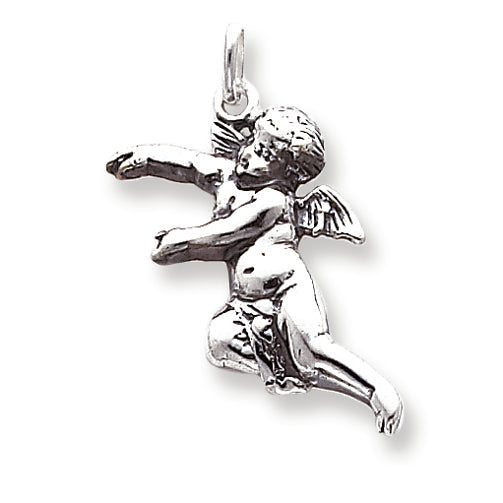 Sterling Silver Antiqued Angel Charm