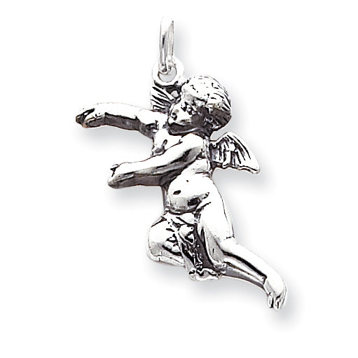 Sterling Silver Antiqued Angel Charm